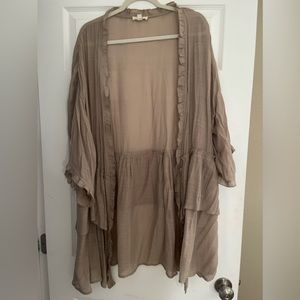 ❌SOLD Ruffled Open Front Kimono